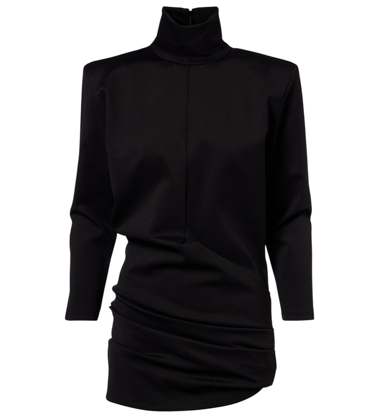 Photo: The Attico Draped turtleneck jersey minidress