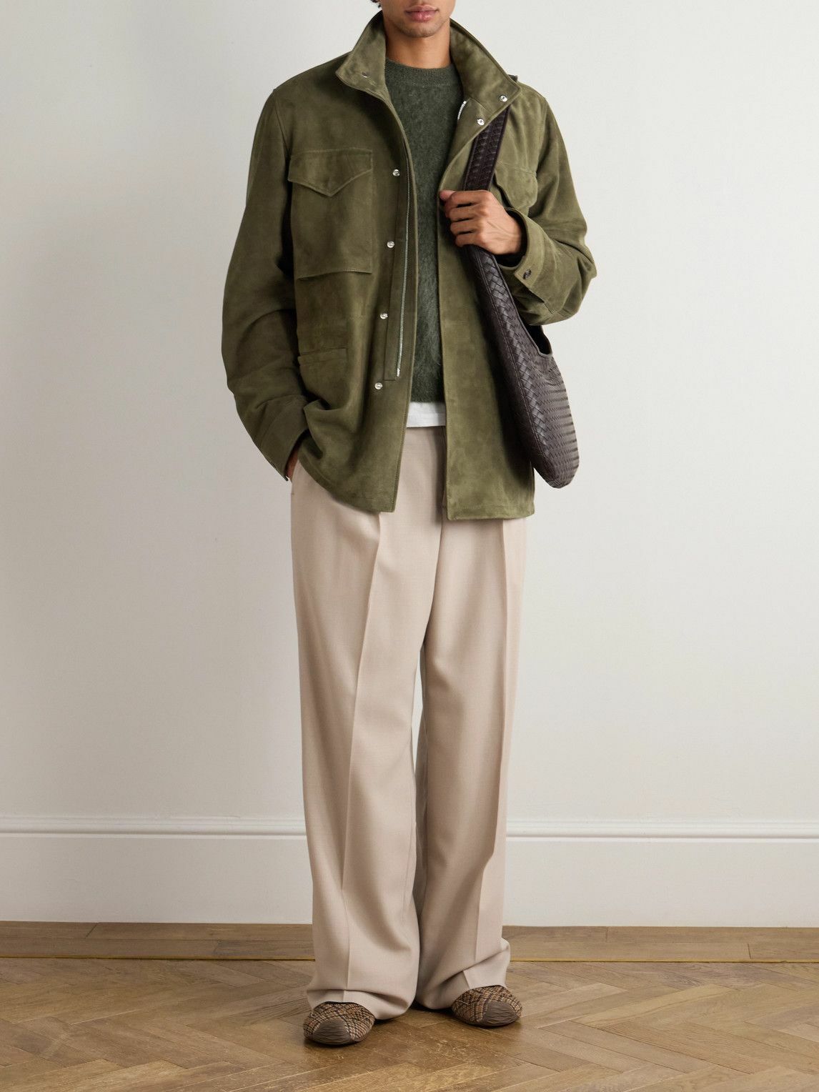 Gabriela Hearst - Darwin M64 Oversized Suede Jacket - Green