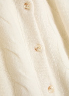 Lisa Yang Gwyneth Cable-knit Cashmere and Silk-blend Cardigan Cream