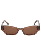 DMY Studios Women's Suki Sunglasses in Transparent Brown 
