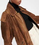 Petar Petrov Belted suede biker jacket