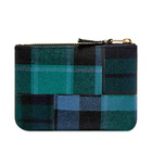 Comme des Garçons SA8100TP Tartan Patchwork Wallet in Green