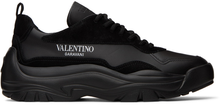 Photo: Valentino Garavani Black Gumboy Sneakers