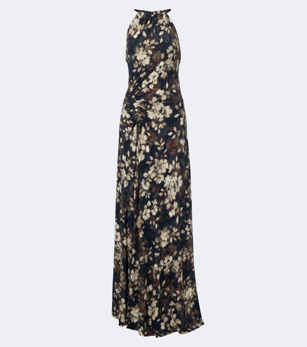 Simkhai Cerin gathered floral halterneck maxi dress