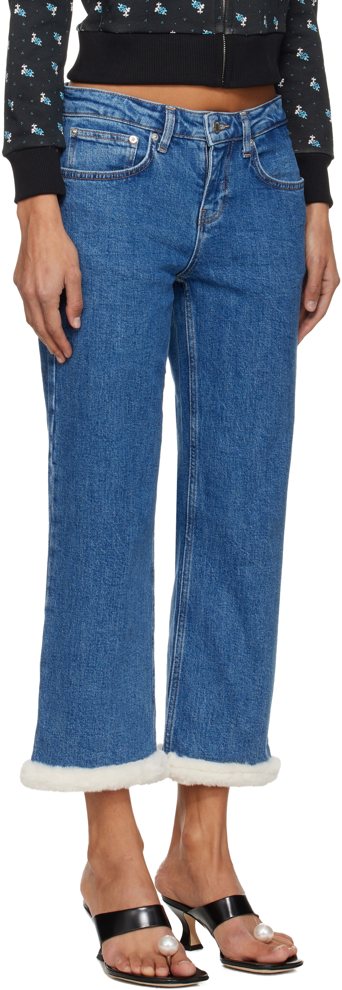 Sandy Liang Blue Moni Jeans