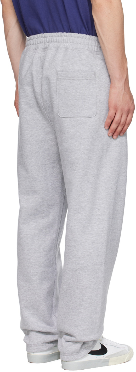 Stüssy Gray Embroidered Sweatpants