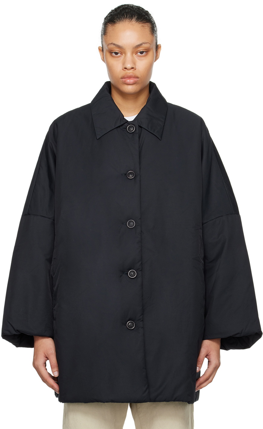 CASEY CASEY Navy Triangle Coat