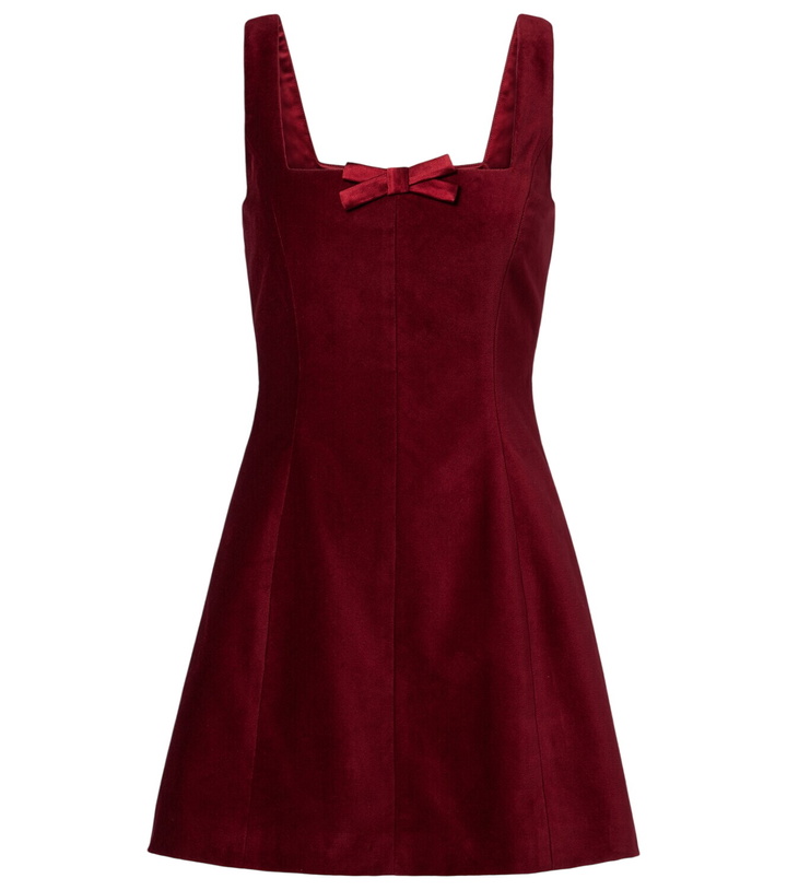 Photo: Markarian Brooke cotton velvet minidress