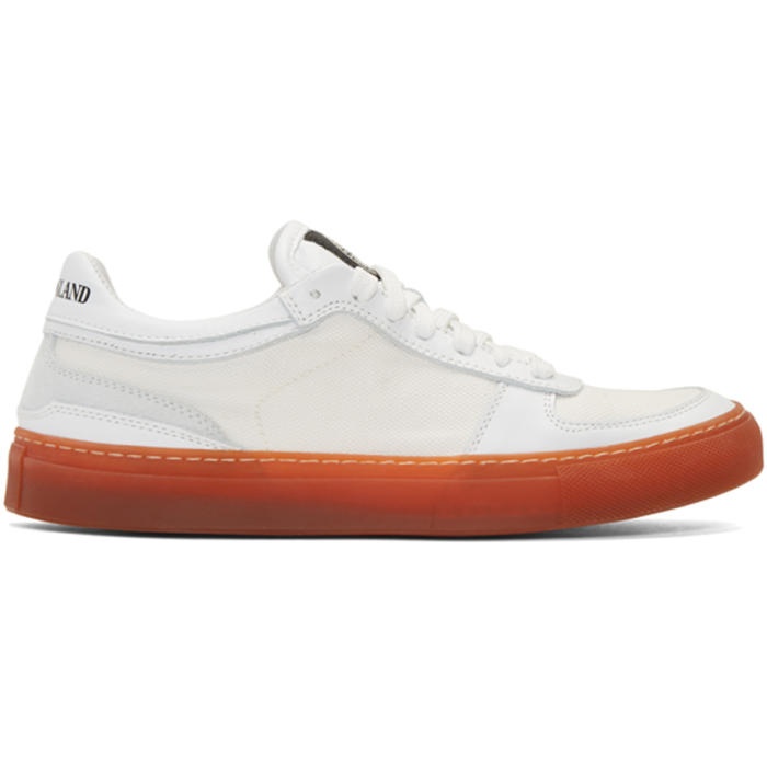 Photo: Stone Island White Laced Sneakers
