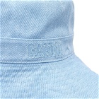 GANNI Women's Fisherman Denim Bucket Hat in Baby Blue
