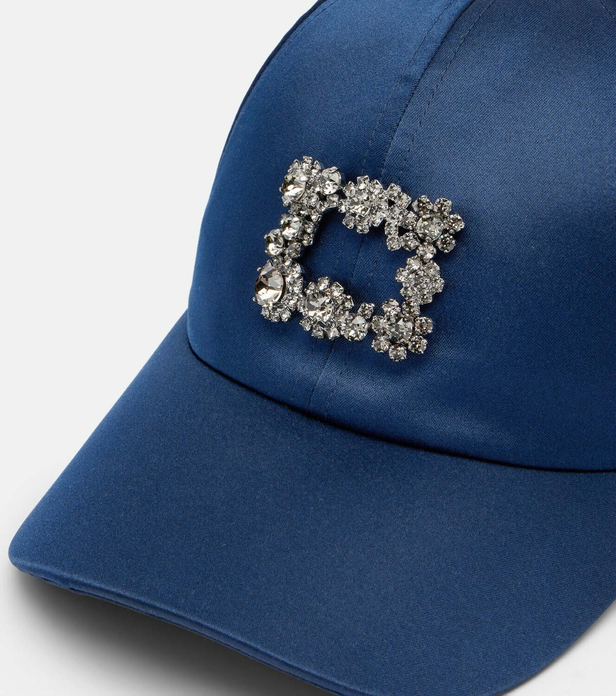 Roger Vivier Efflorescence satin baseball cap