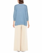 Peserico Womens Sweater Sky in Blue