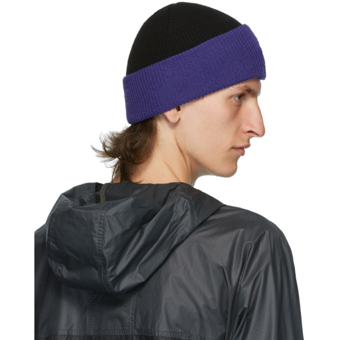 Nike ACG Black and Purple NRG Logo Beanie