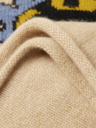 The Elder Statesman - Brian Blomerth Shroom Garden Intarsia Cashmere Sweater - Neutrals