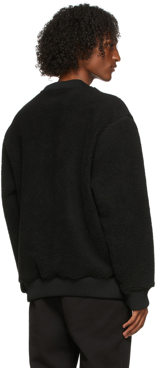 Hugo Black Sherpa Fleece Deddy Sweatshirt Hugo Boss