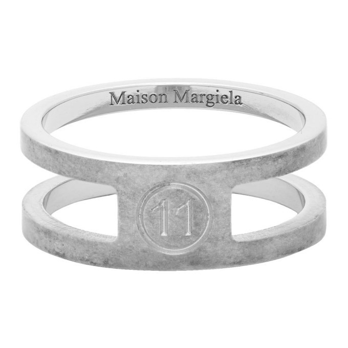 Photo: Maison Margiela Silver Decortique Logo Ring