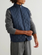 Peter Millar - Essex Quilted Padded Recycled-Shell Gilet - Blue