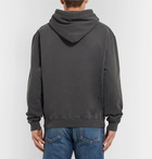 Balenciaga - Printed Loopback Cotton-Jersey Hoodie - Men - Anthracite