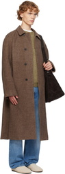 LE17SEPTEMBRE Brown Tweed Raglan Over Coat