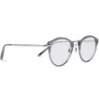OLIVER PEOPLES - OP-505 Round-Frame Acetate and Silver-Tone Optical Glasses - Gray