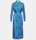 Tory Burch Printed silk midi dress