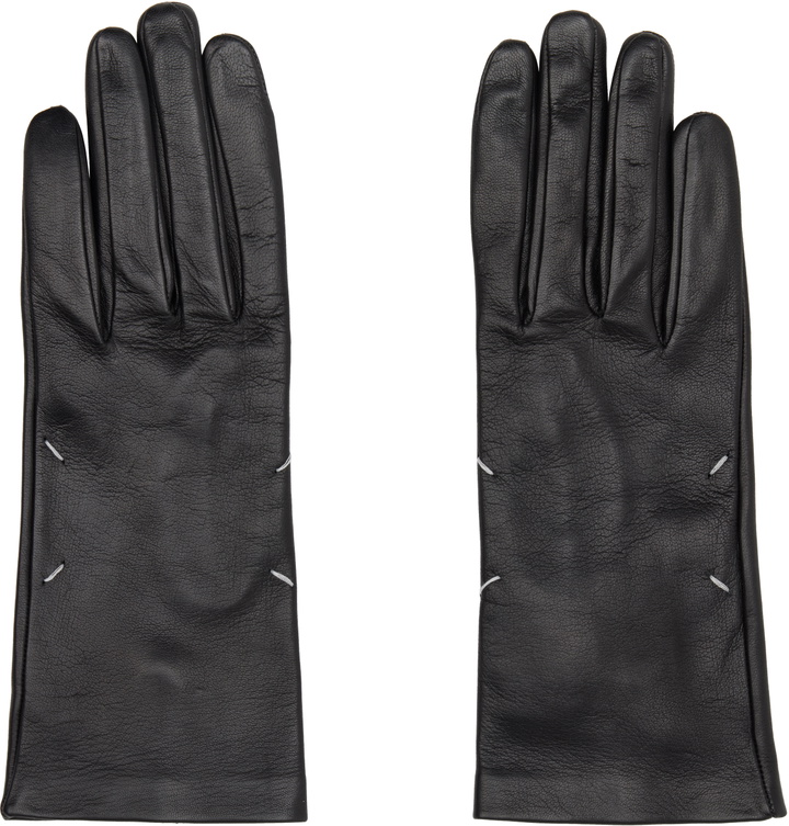 Photo: Maison Margiela Black Leather Gloves