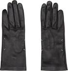 Maison Margiela Black Leather Gloves