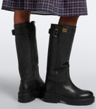 Miu Miu Leather knee-high boots