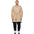 Fumito Ganryu Beige Mods Soutiencollar Coat