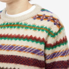 Howlin by Morrison Men's Howlin' A Woolen Wonder Fair isle Crew Knit in Biscuit