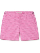 Orlebar Brown - Bulldog Alado Straight-Leg Mid-Length Printed Swim Shorts - Pink
