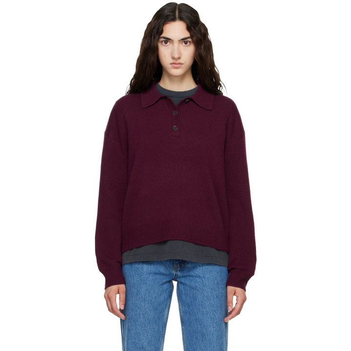 Photo: ANINE BING Burgundy Lee Polo