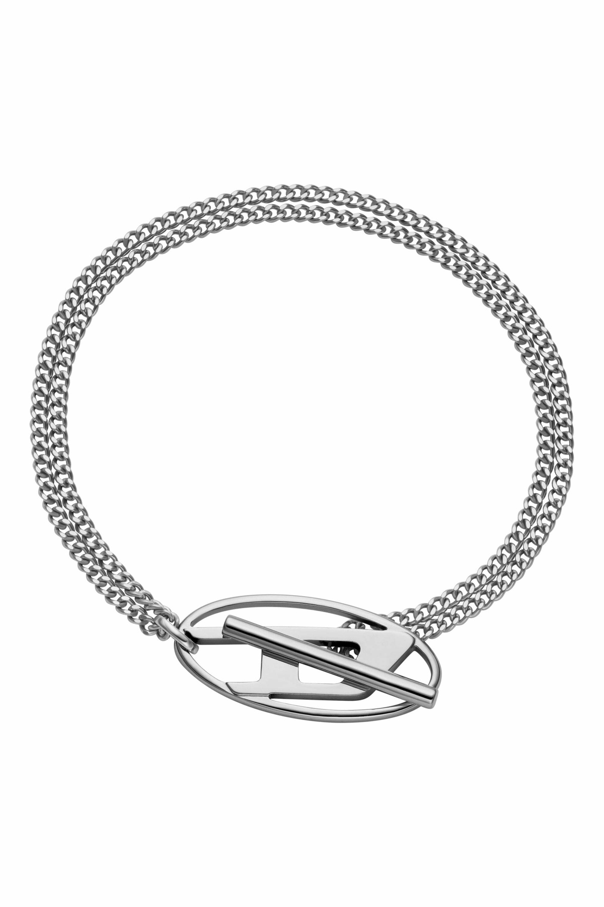 Diesel Stainless Steel Chain Bracelet - Bracelets - Unisex - Silver