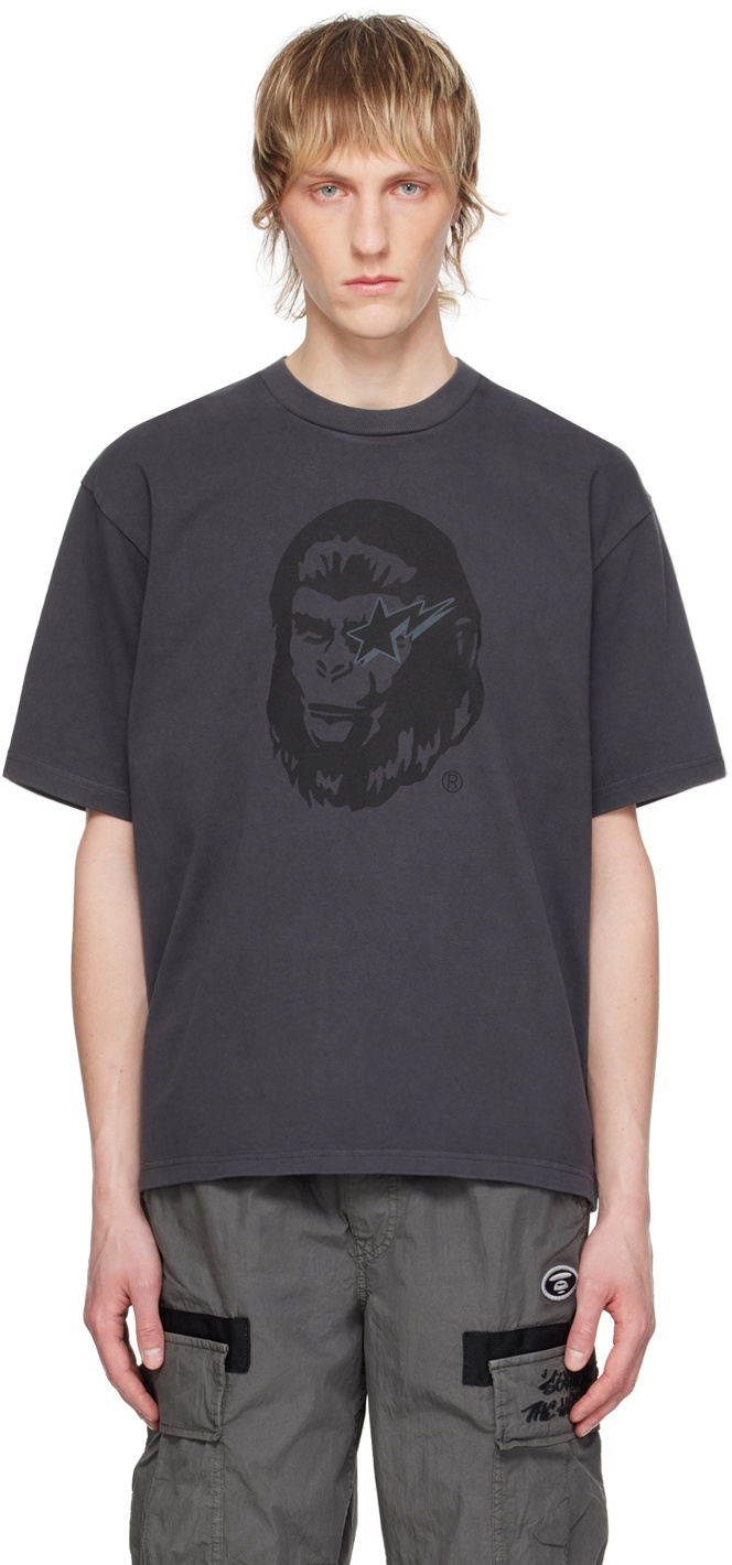BAPE Black 'World Gone Mad' T-Shirt A Bathing Ape