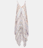 Missoni Mare Zig Zag lamé beach dress