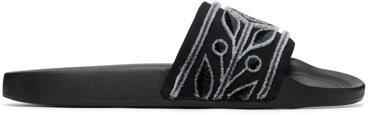 Photo: Casablanca Black Flocked Pool Slides