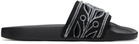 Casablanca Black Flocked Pool Slides