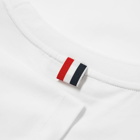 Thom Browne Men's Side Split Classic T-Shirt in White