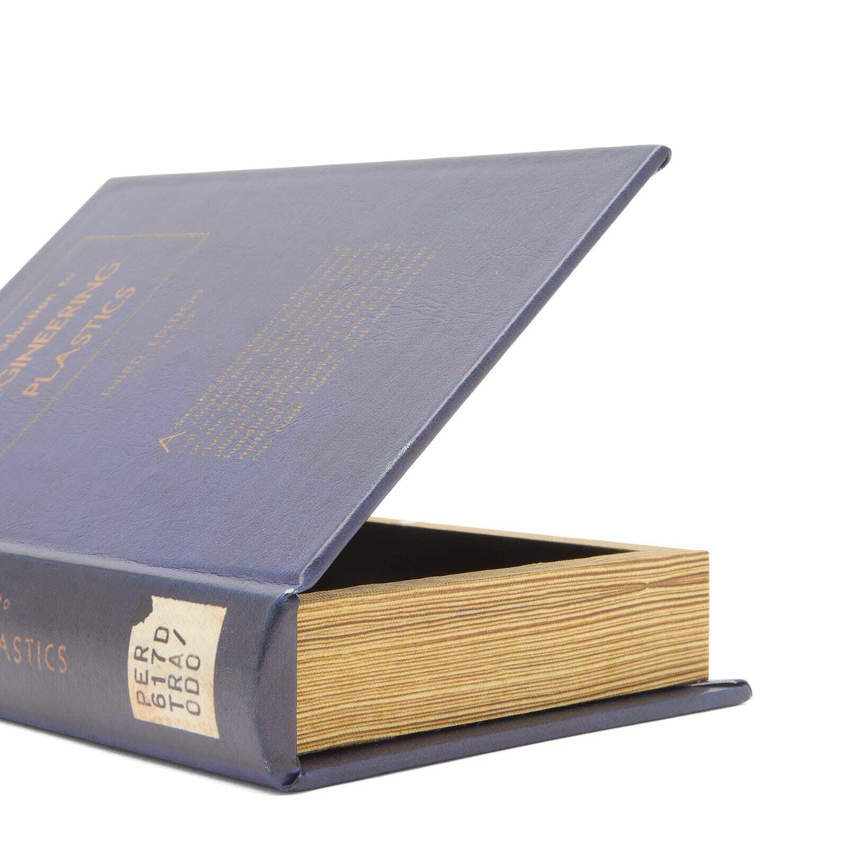 Puebco Empty Book Storage Box - Vehicular Engine in Blue 