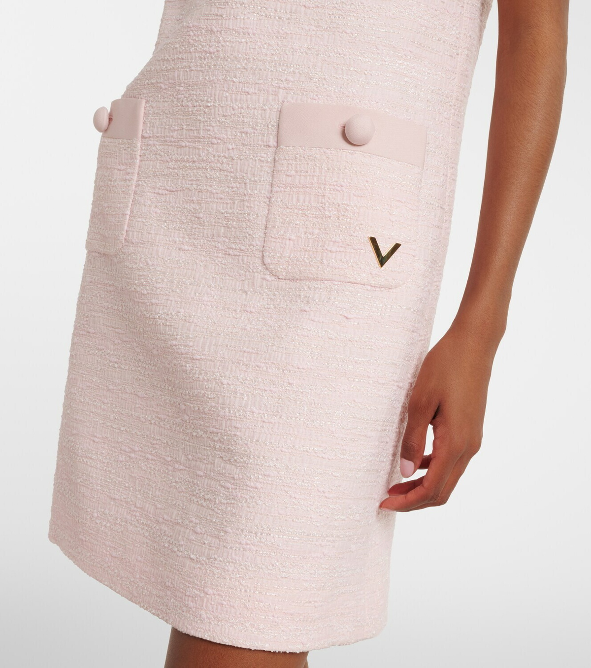 Valentino VLogo tweed minidress