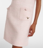 Valentino VLogo tweed minidress