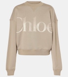 Chloé Logo cotton fleece sweatshirt