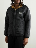 Wacko Maria - Reversible Leopard-Print Fleece and Ripstop Jacket - Orange