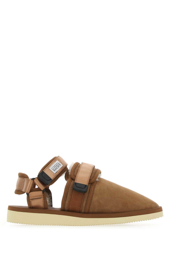 Photo: SUICOKE Biscuit Suede Nots Slippers