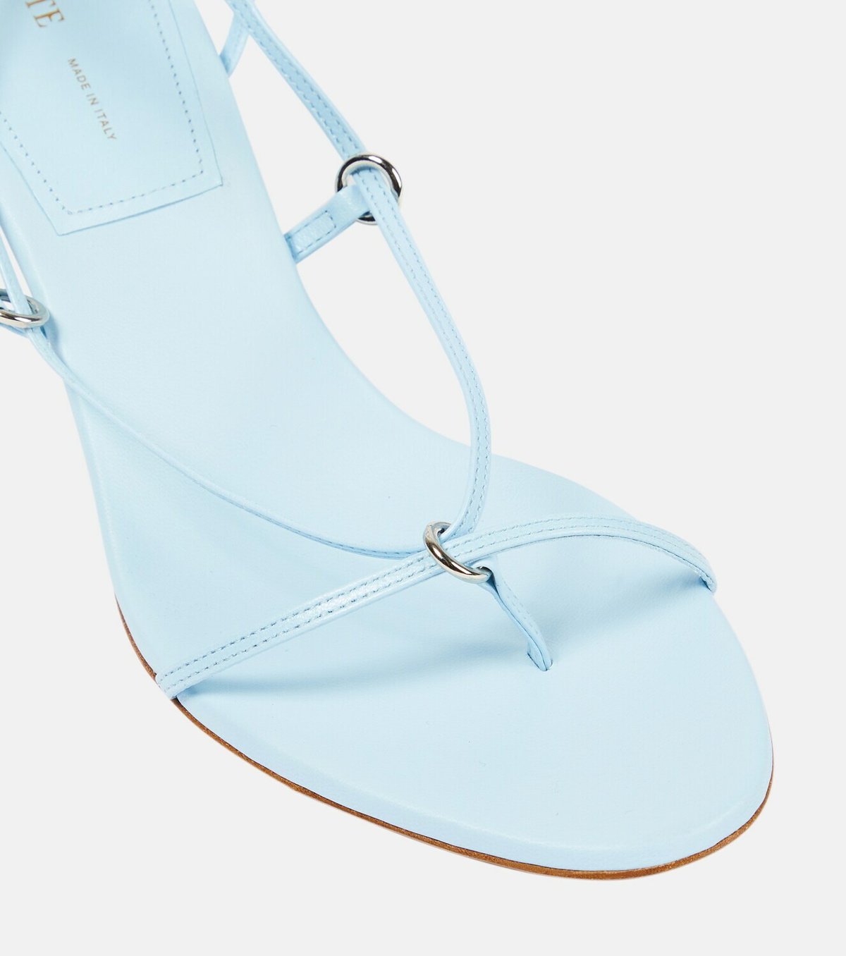 khaite monza suede sandals