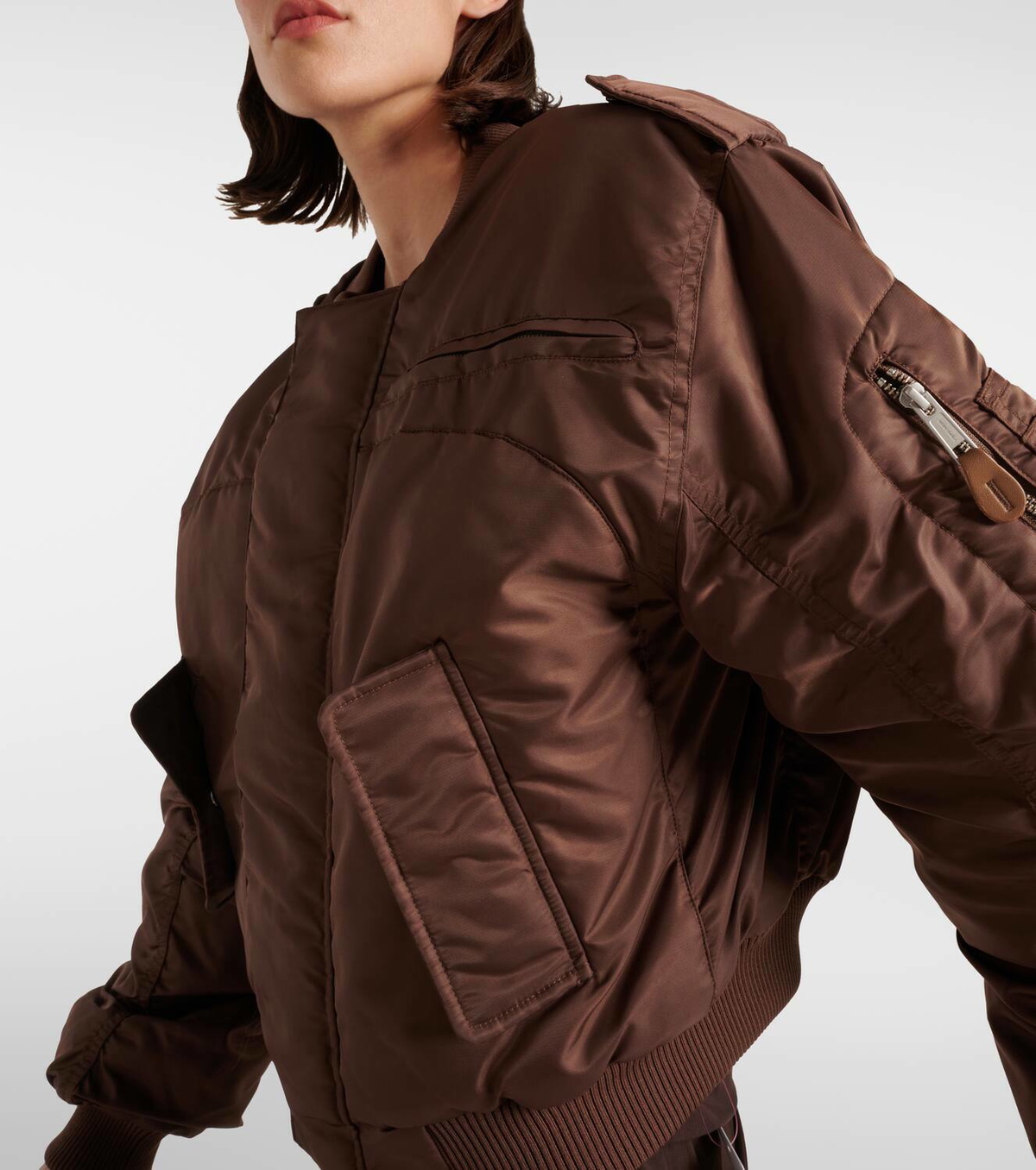 Entire Studios Cropped bomber jacket