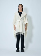 Moncler Belted Fringe Cape