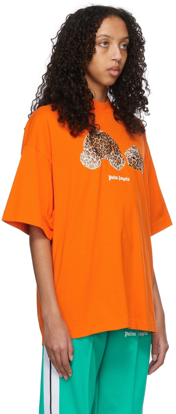 LEOPARD BEAR T-SHIRT in black - Palm Angels® Official