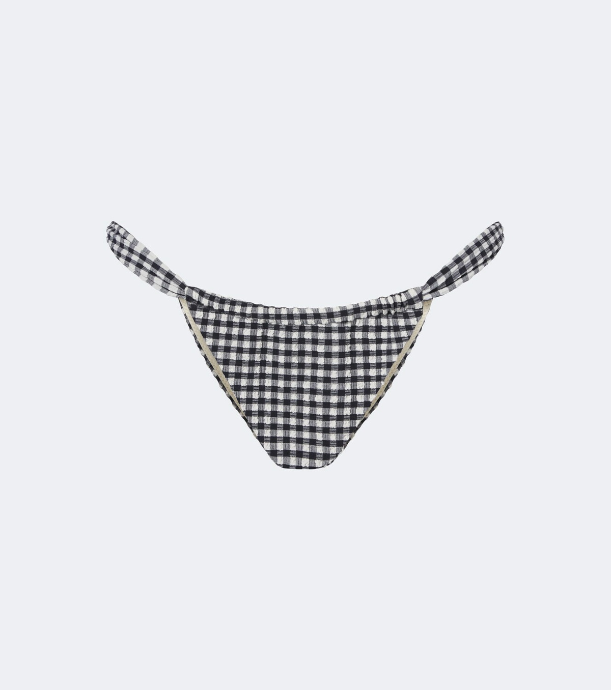 Montce Sandra polka-dot seersucker bikini bottoms