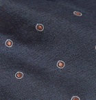 Brunello Cucinelli - 6.5cm Embroidered Silk-Twill Tie - Blue